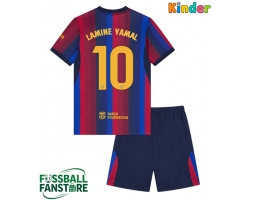 Barcelona Lamine Yamal #10 Replik Heimtrikot Kinder 2026-27 Kurzarm (+ Kurze Hosen)